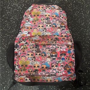 L.O.L. Surprise! Character Print Backpack - Pink and Black